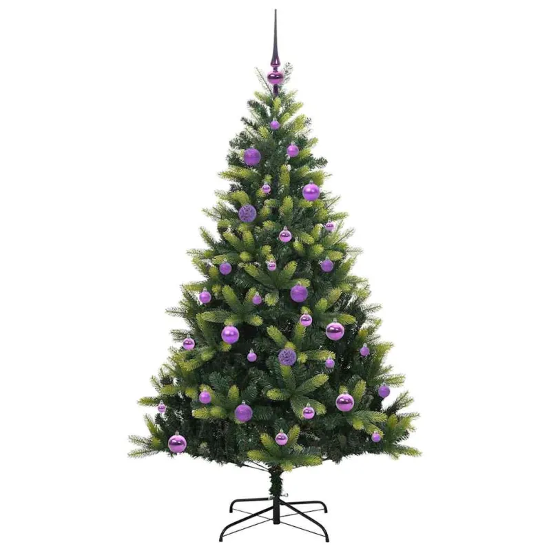 Dirbtinė sulankstoma Kalėdų eglutė su 150 LED lemputių 150 cm