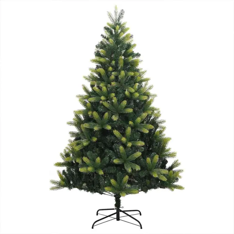 Dirbtinė sulankstoma Kalėdų eglutė su 150 LED lemputių 150 cm