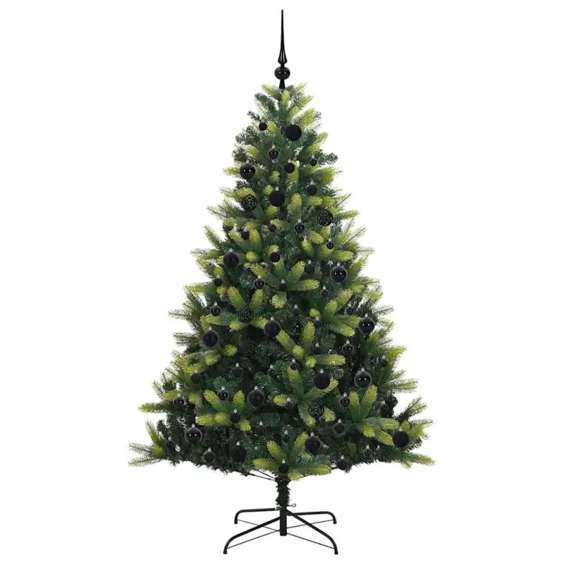 Dirbtinis sulankstomas Kalėdų medis su 300 LED Žalia 180 cm