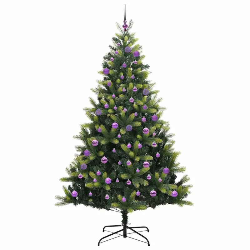 Dirbtinis sulankstomas Kalėdų medis su 300 LED Žalia 180 cm