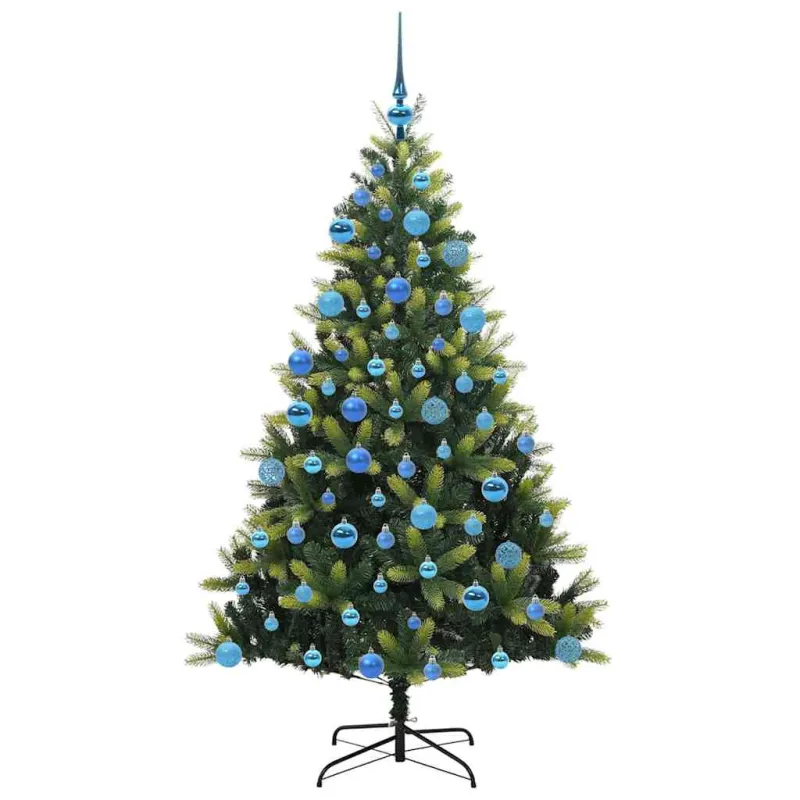 Dirbtinis sulankstomas Kalėdų medis su 300 LED Žalia 180 cm
