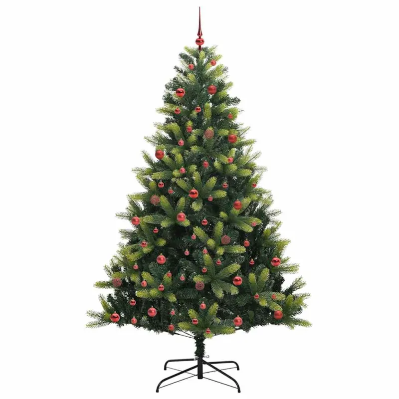 Dirbtinis sulankstomas Kalėdų medis su 300 LED Žalia 210 cm