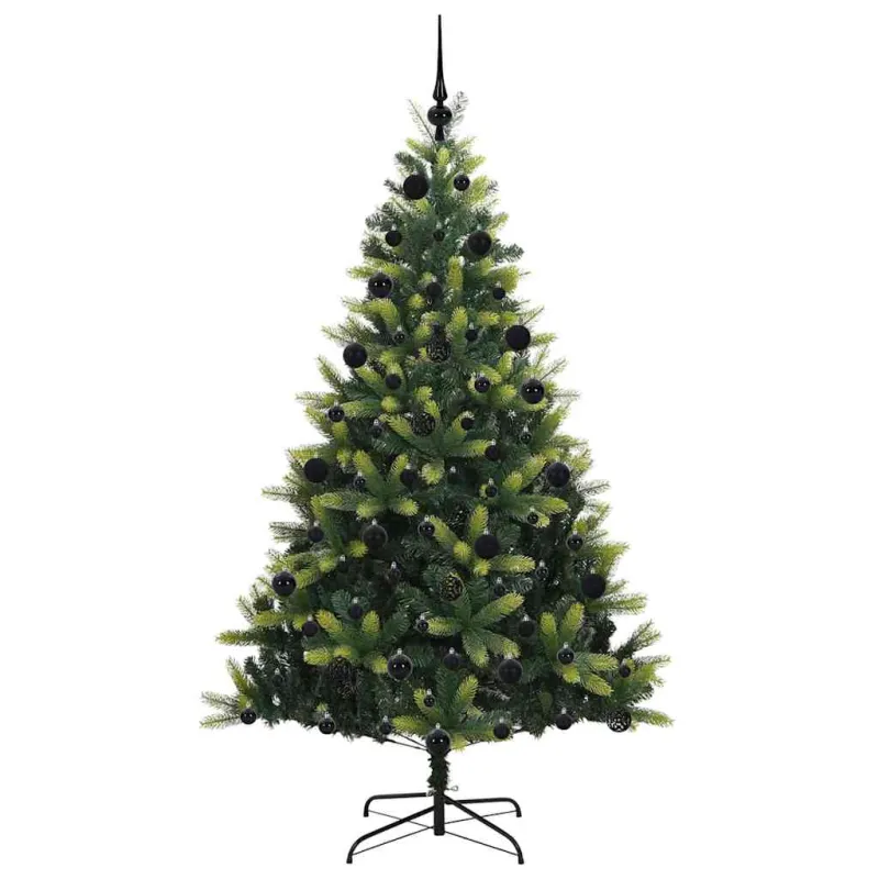 Dirbtinis sulankstomas Kalėdų medis su 300 LED Žalia 210 cm