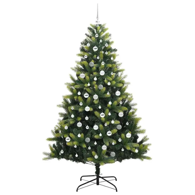 Dirbtinis sulankstomas Kalėdų medis su 300 LED Žalia 210 cm
