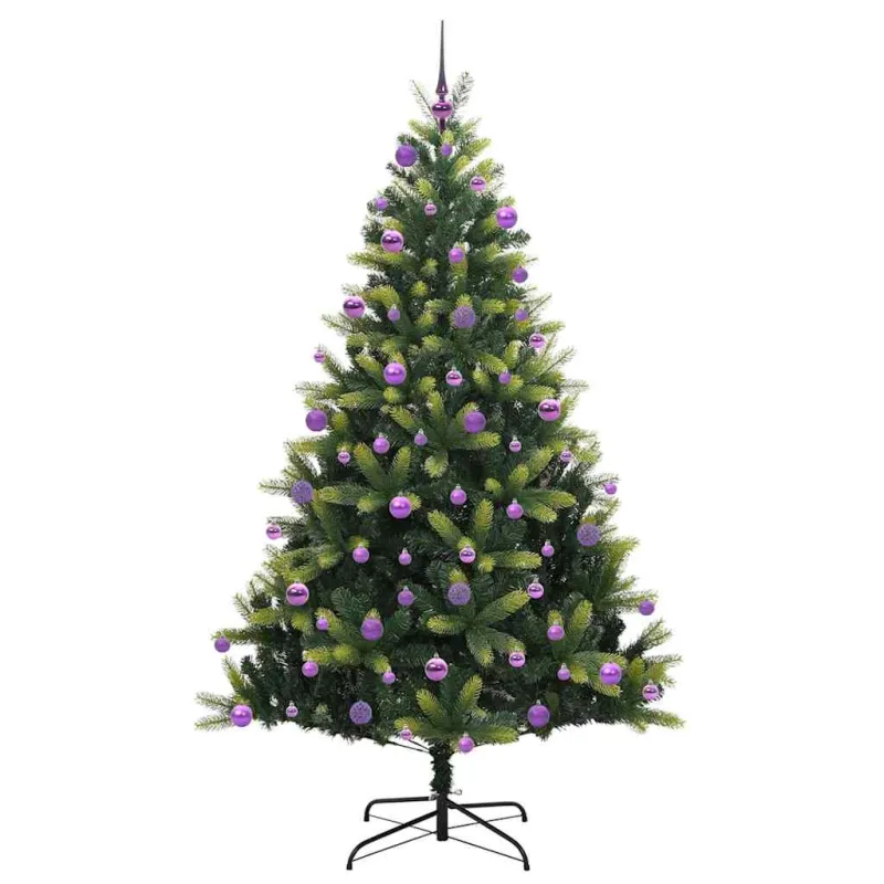 Dirbtinis sulankstomas Kalėdų medis su 300 LED Žalia 210 cm