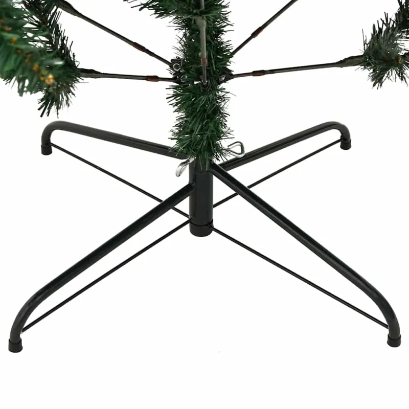 Dirbtinis sulankstomas Kalėdų medis su 300 LED Žalia 210 cm