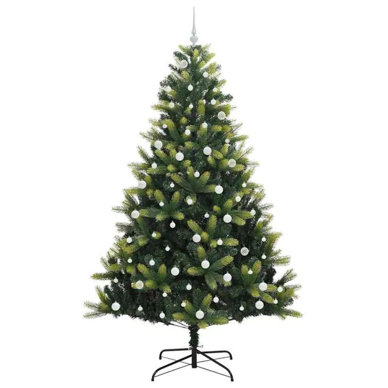 Dirbtinis sulankstomas Kalėdų medis su 300 LED Žalia 240 cm