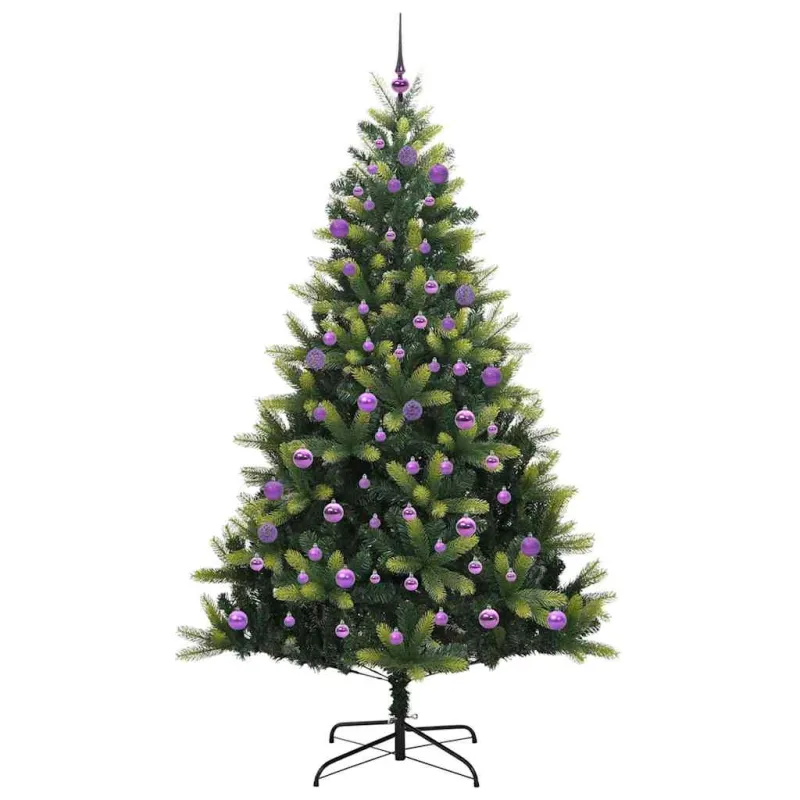 Dirbtinis sulankstomas Kalėdų medis su 300 LED Žalia 240 cm
