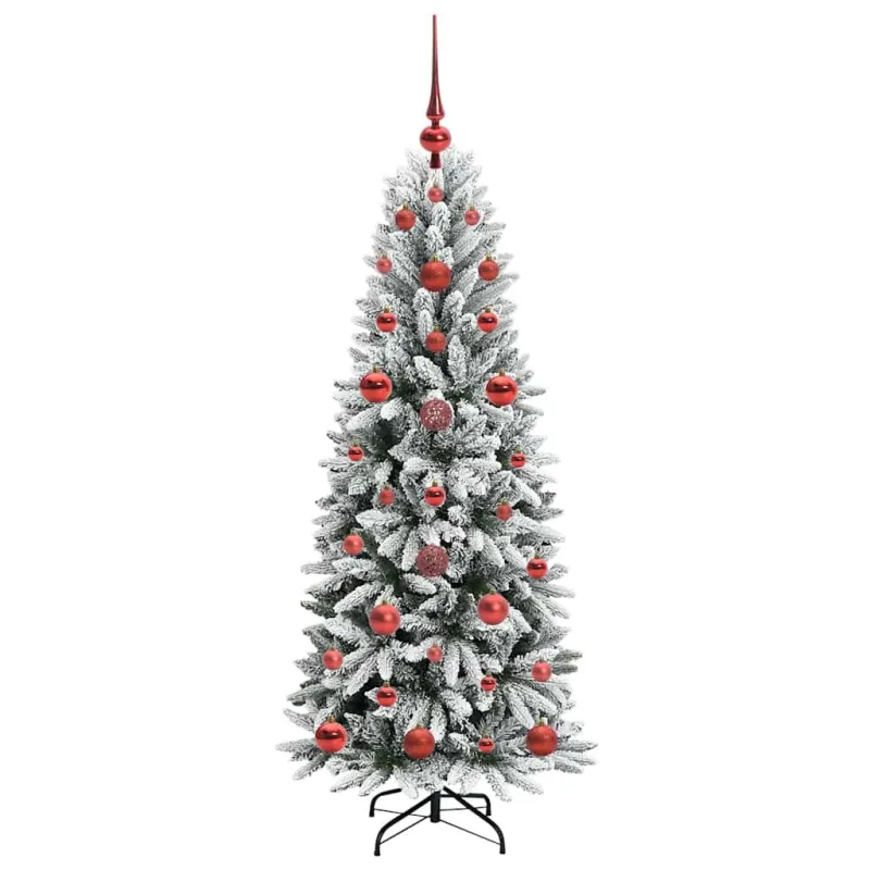 Dirbtinė Kalėdų eglutė su 150 LED s stovu Balta 120 cm