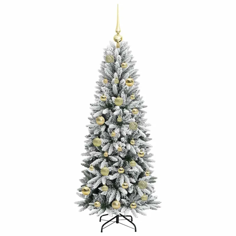 Dirbtinė Kalėdų eglutė su 150 LED s stovu Balta 120 cm