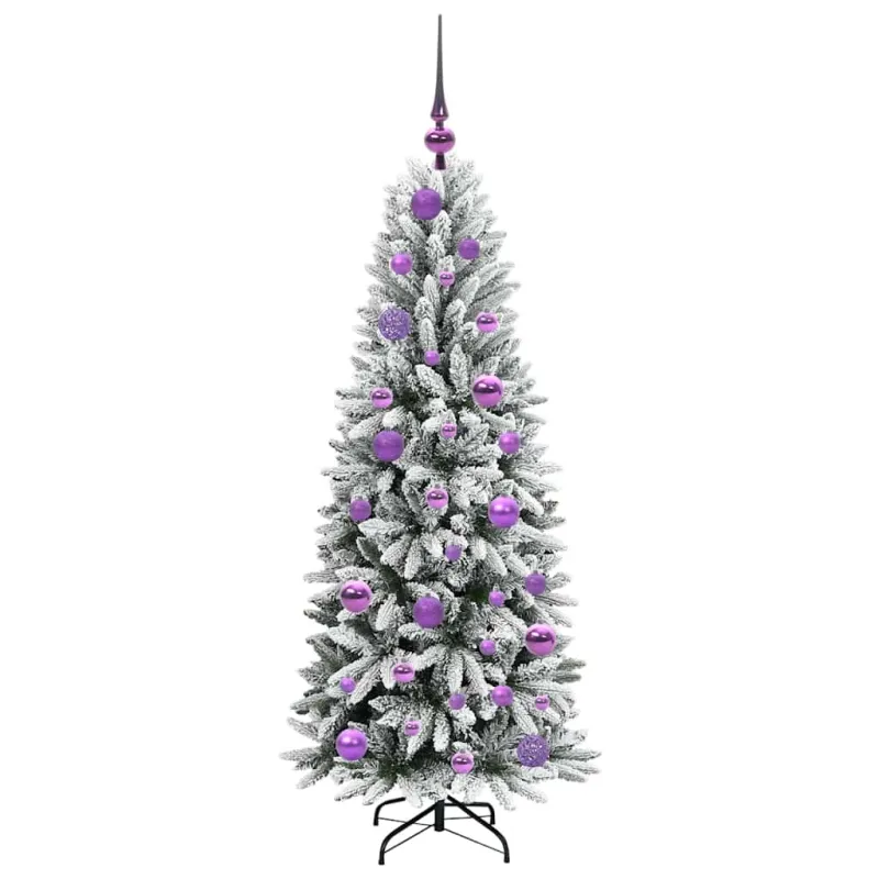 Dirbtinė Kalėdų eglutė su 150 LED s stovu Balta 120 cm