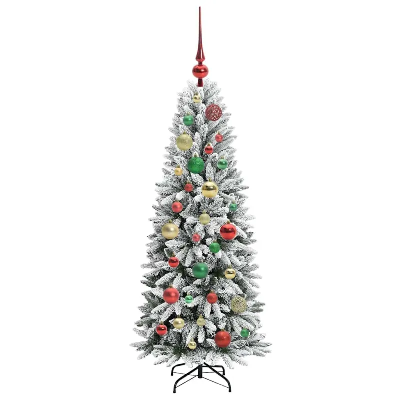 Dirbtinė Kalėdų eglutė su 150 LED s stovu Balta 120 cm