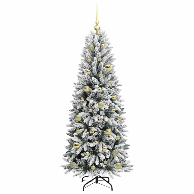 Dirbtinė Kalėdų eglutė su 150 LED s stovu Balta 150 cm