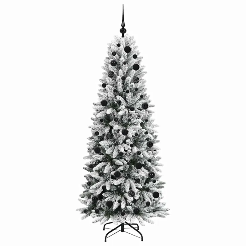 Dirbtinė Kalėdų eglutė su 300 LED s stovu Balta 180 cm