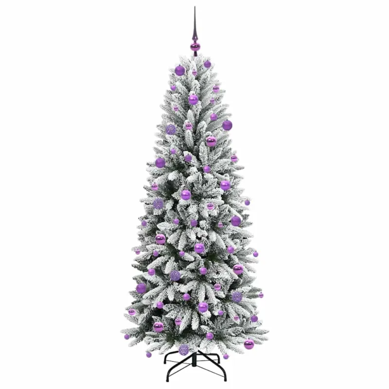 Dirbtinė Kalėdų eglutė su 300 LED s stovu Balta 180 cm