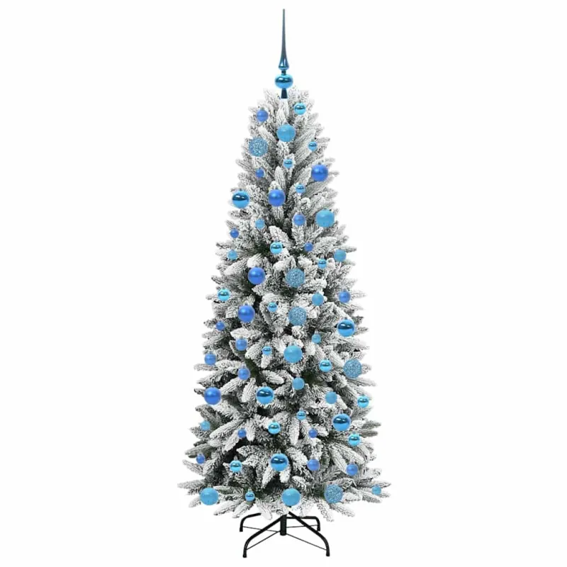 Dirbtinė Kalėdų eglutė su 300 LED s stovu Balta 180 cm