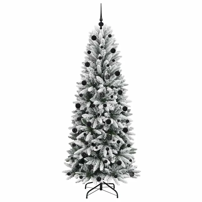Dirbtinė Kalėdų eglutė su 300 LED s stovu Balta 210 cm