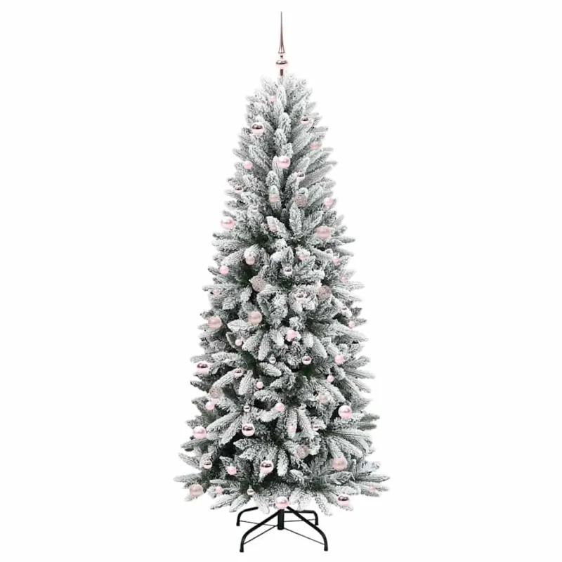 Dirbtinė Kalėdų eglutė su 300 LED s stovu Balta 240 cm
