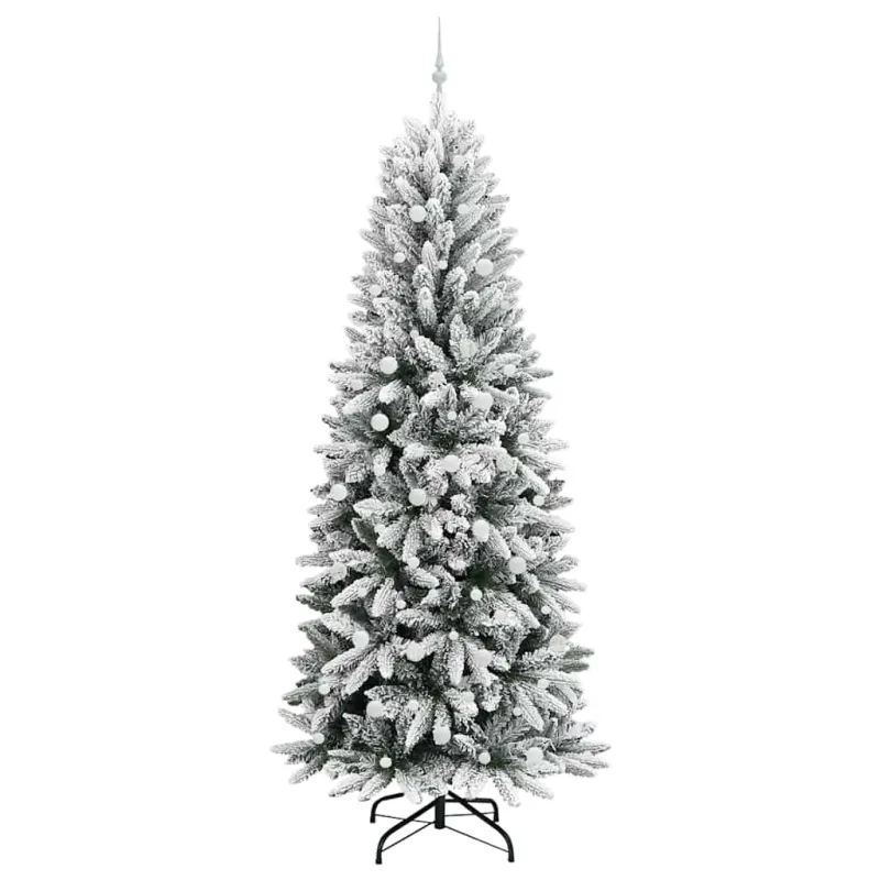Dirbtinė Kalėdų eglutė su 300 LED s stovu Balta 240 cm