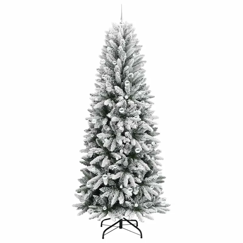 Dirbtinė Kalėdų eglutė su 300 LED s stovu Balta 240 cm