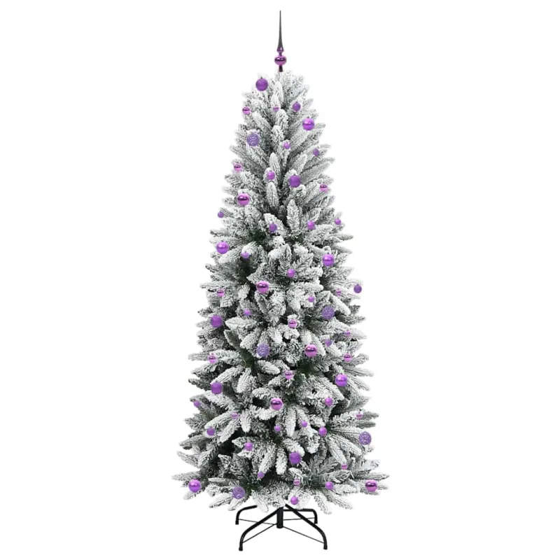 Dirbtinė Kalėdų eglutė su 300 LED s stovu Balta 240 cm