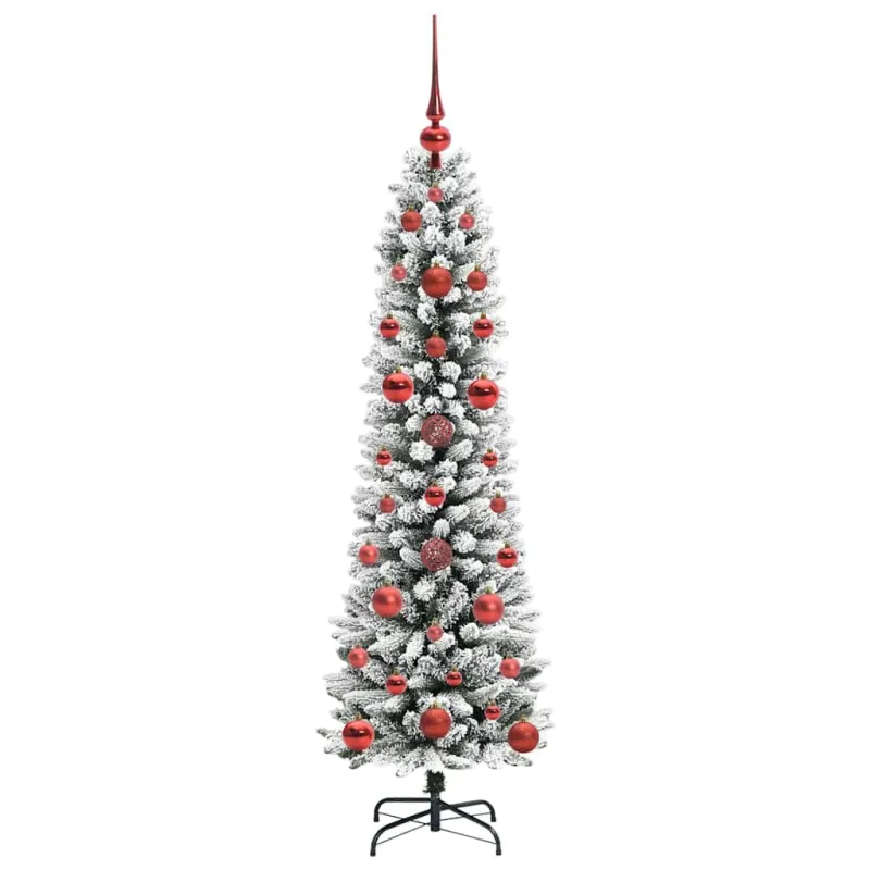 Dirbtinė Kalėdų eglutė Balta 120 cm PVC ir Metalas ir Plastikas