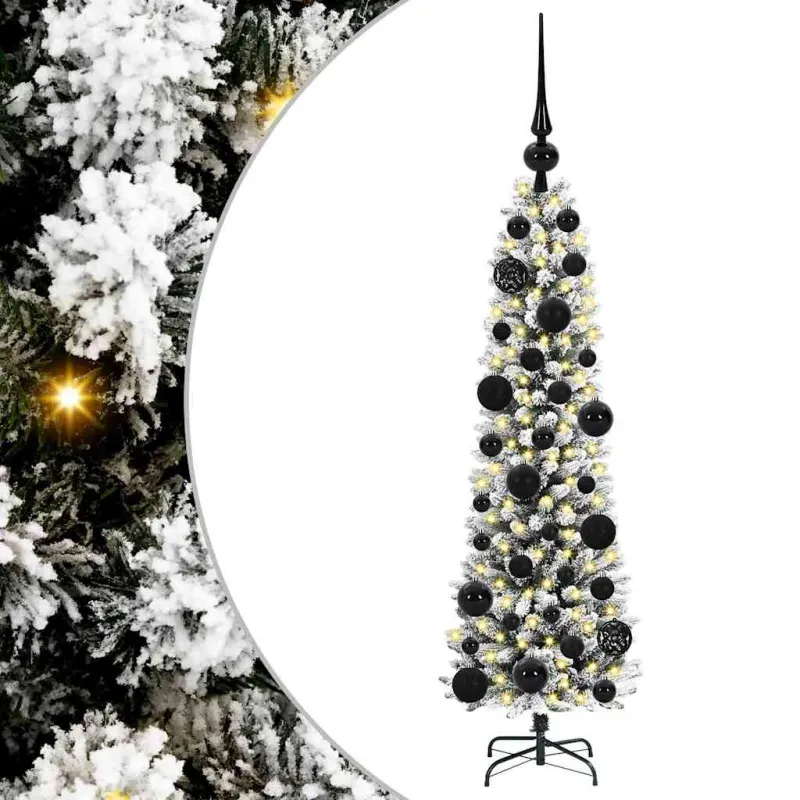 Dirbtinė Kalėdų eglutė Balta 120 cm PVC ir Metalas ir Plastikas