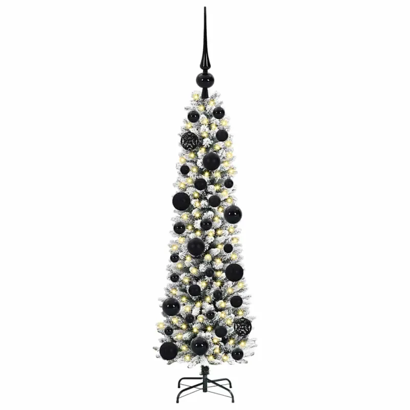Dirbtinė Kalėdų eglutė Balta 120 cm PVC ir Metalas ir Plastikas