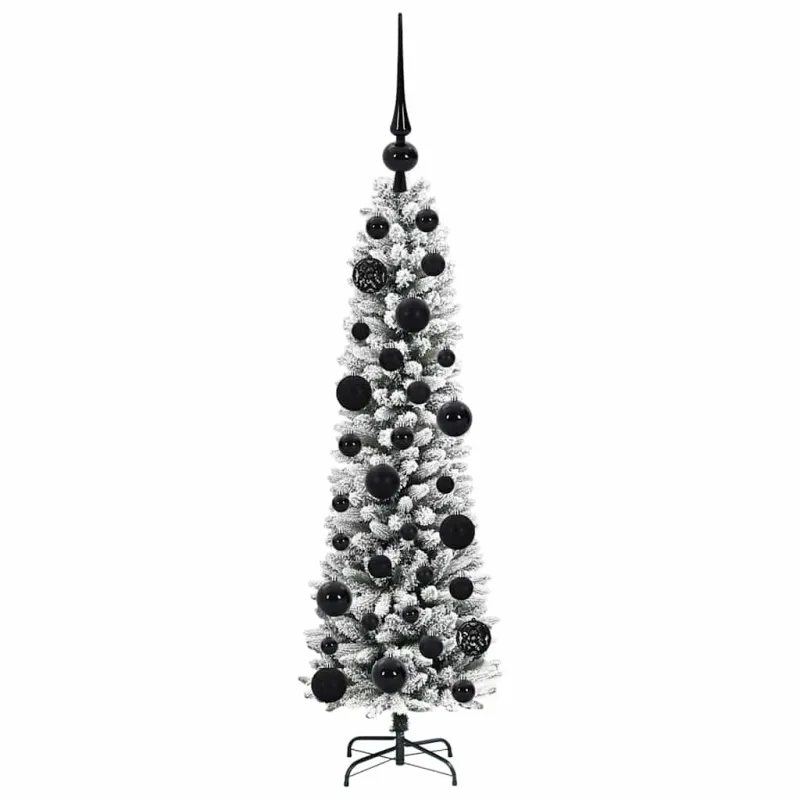 Dirbtinė Kalėdų eglutė Balta 120 cm PVC ir Metalas ir Plastikas
