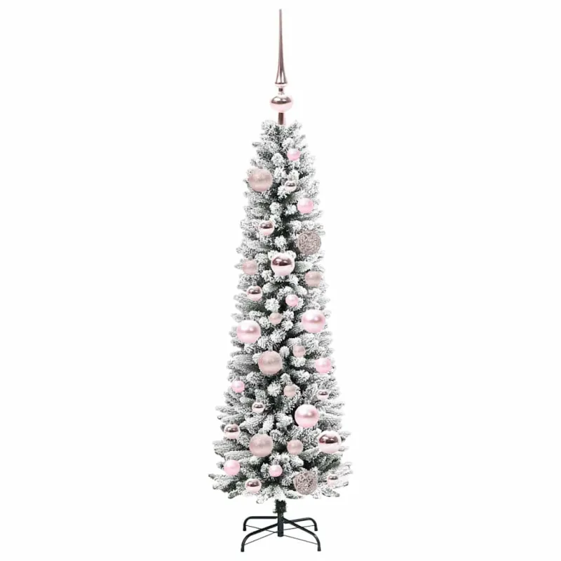 Dirbtinė Kalėdų eglutė Balta 120 cm PVC ir Metalas ir Plastikas