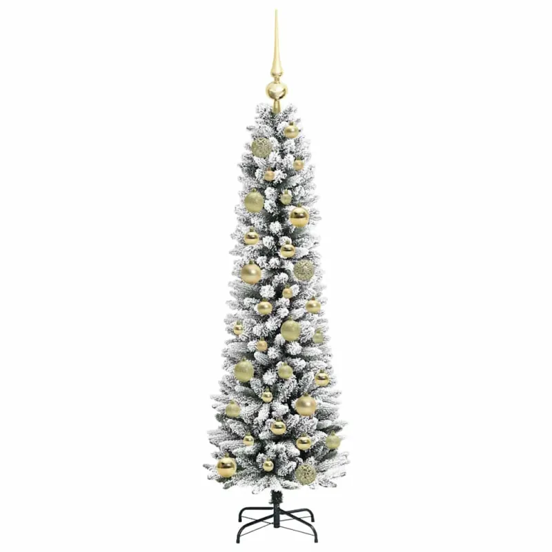Dirbtinė Kalėdų eglutė Balta 120 cm PVC ir Metalas ir Plastikas