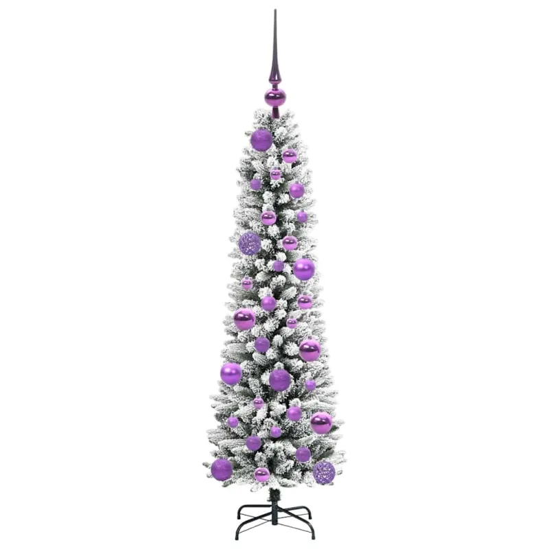 Dirbtinė Kalėdų eglutė Balta 120 cm PVC ir Metalas ir Plastikas