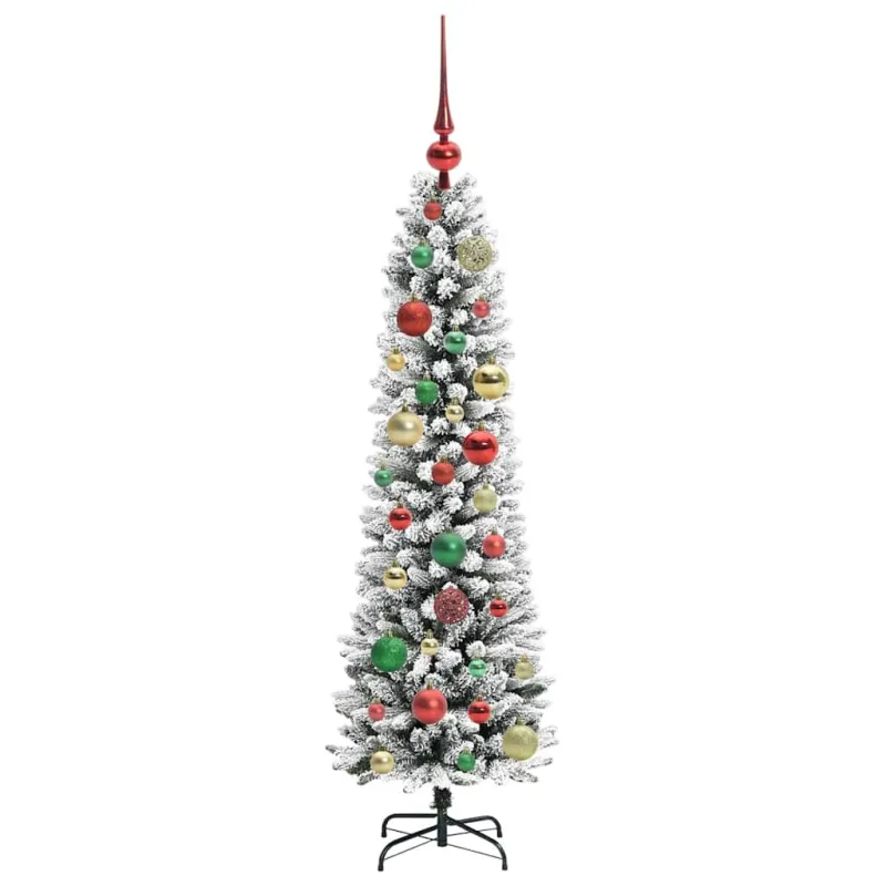 Dirbtinė Kalėdų eglutė Balta 120 cm PVC ir Metalas ir Plastikas