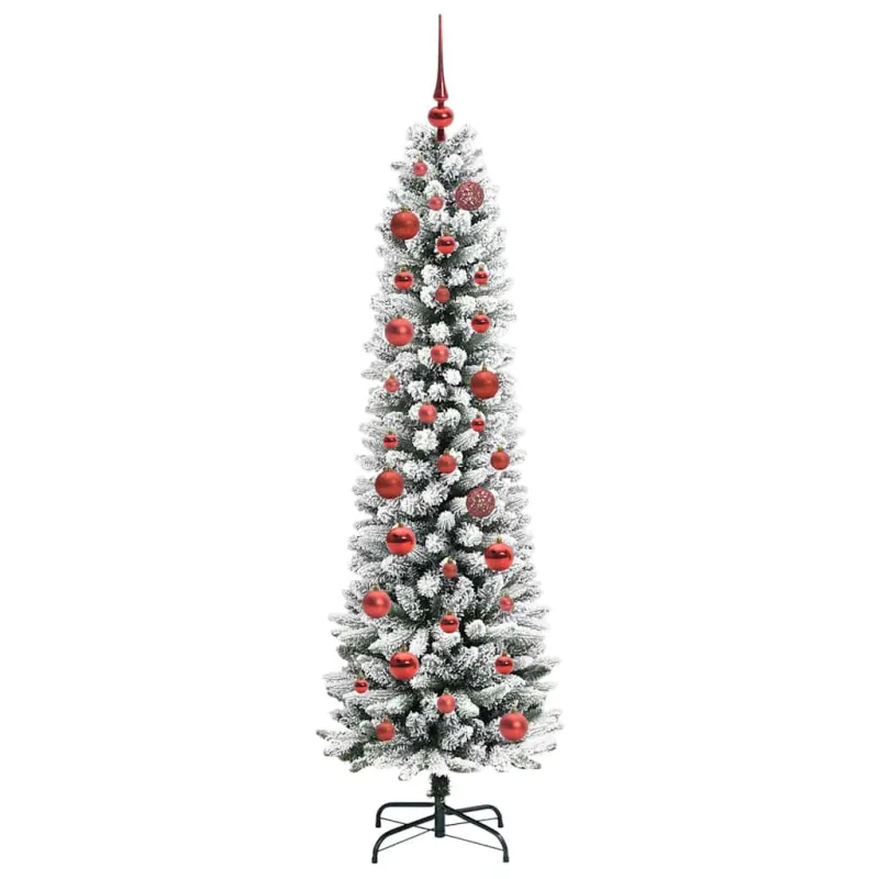 Dirbtinė Kalėdų eglutė Balta 150 cm PVC ir Metalas ir Plastikas