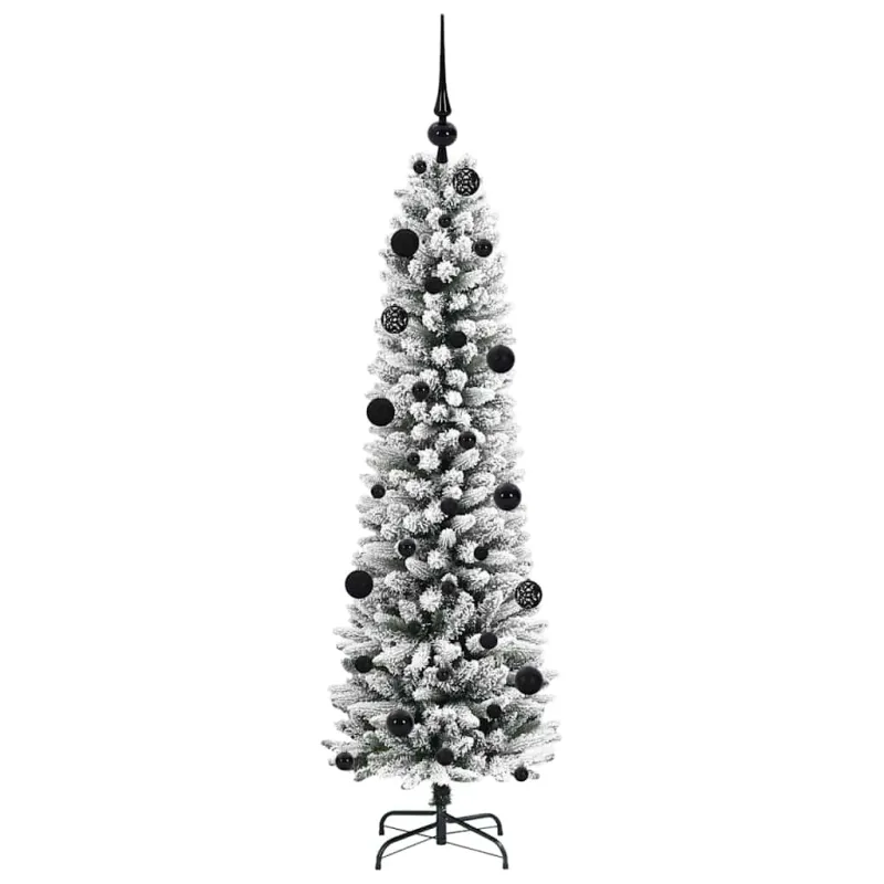 Dirbtinė Kalėdų eglutė Balta 150 cm PVC ir Metalas ir Plastikas