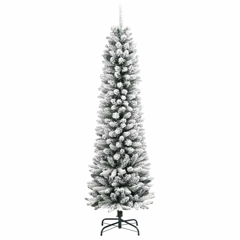 Dirbtinė Kalėdų eglutė Balta 150 cm PVC ir Metalas ir Plastikas