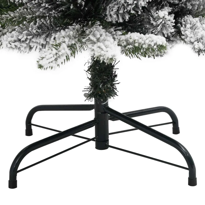 Dirbtinė Kalėdų eglutė Balta 150 cm PVC ir Metalas ir Plastikas