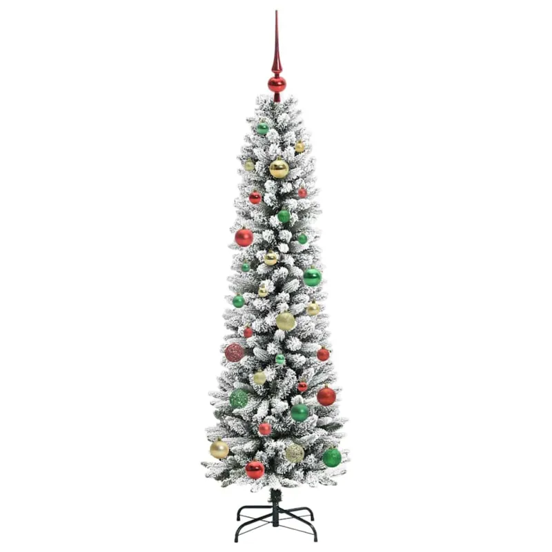 Dirbtinė Kalėdų eglutė Balta 150 cm PVC ir Metalas ir Plastikas