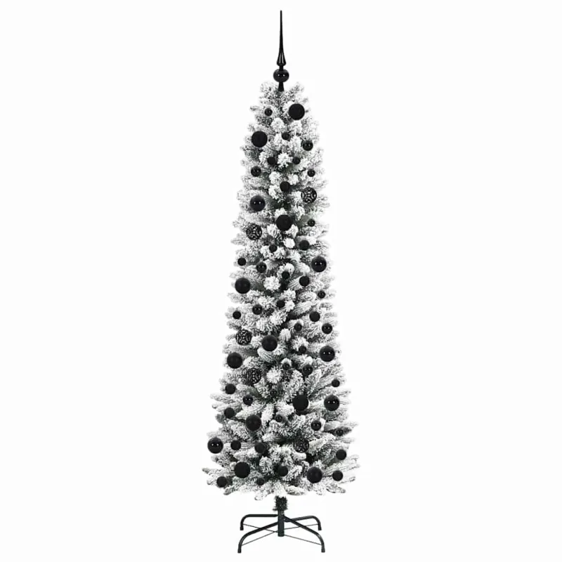 Dirbtinė Kalėdų eglutė Balta 180 cm PVC ir Metalas ir Plastikas