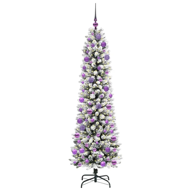 Dirbtinė Kalėdų eglutė Balta 180 cm PVC ir Metalas ir Plastikas