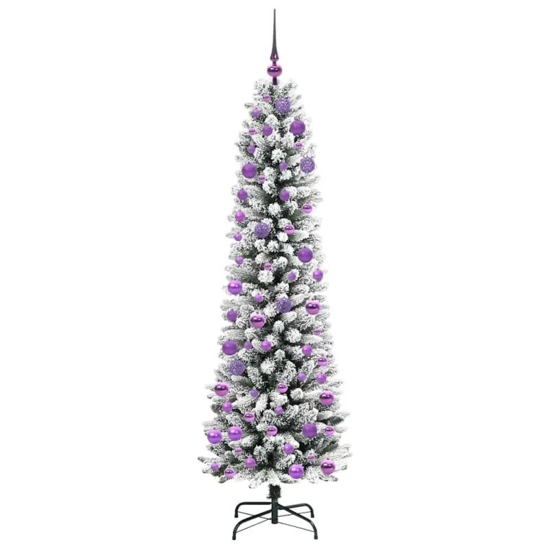 Dirbtinė Kalėdų eglutė Balta 180 cm PVC ir Metalas ir Plastikas