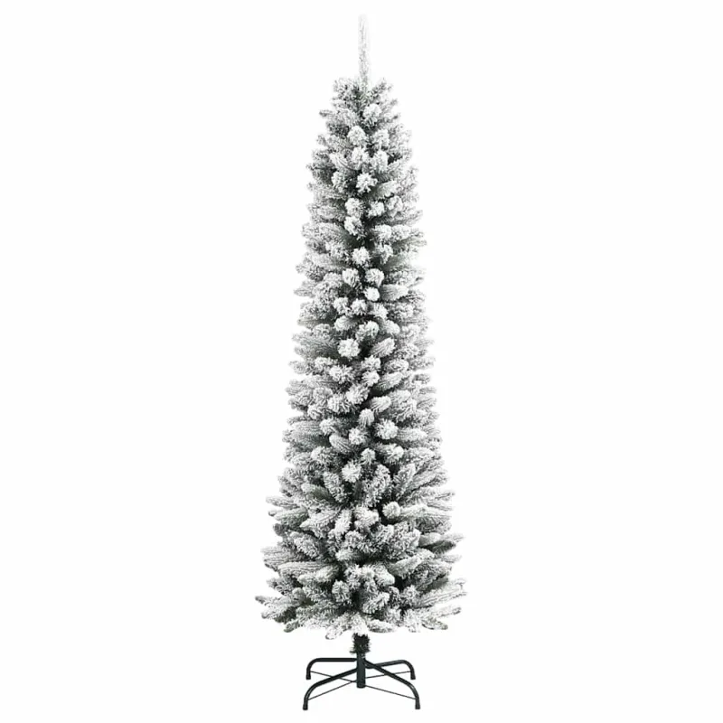 Dirbtinė Kalėdų eglutė Balta 240 cm PVC ir Metalas ir Plastikas