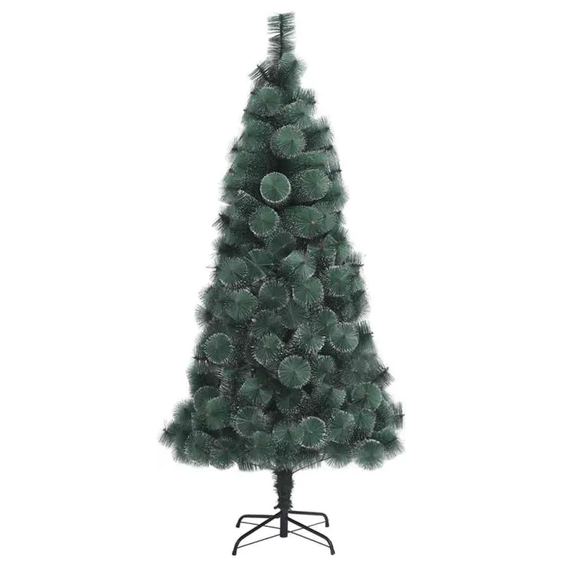 Dirbtinis iš anksto apšviestas kalėdų medis su kamuoliukų rinkiniu