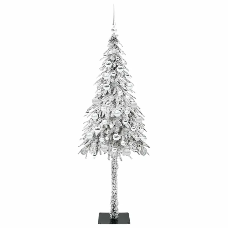 Kalėdų eglutė su 300 LED s stovu Balta 180 cm PE ir Plienas