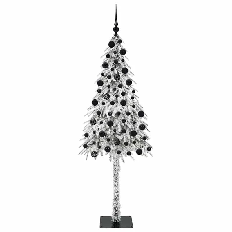 Kalėdų eglutė su 300 LED s stovu Balta 210 cm PE ir Plienas