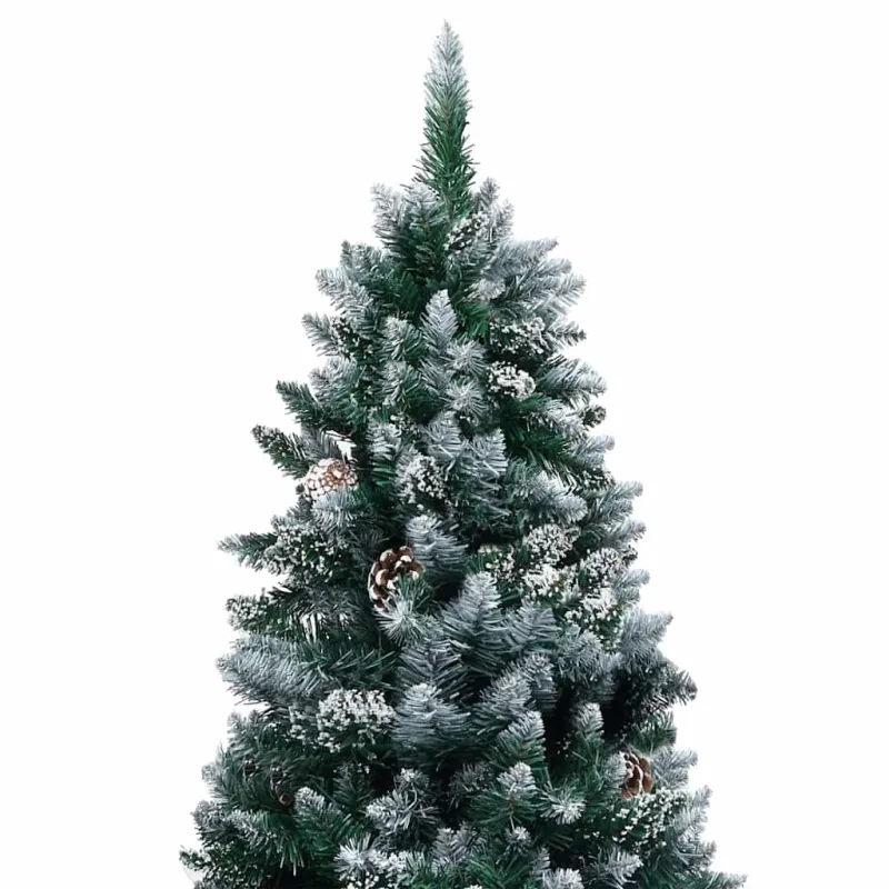 Dirbtinė Kalėdų eglutė Žalia 180 cm PVC ir Plienas ir Plastikas