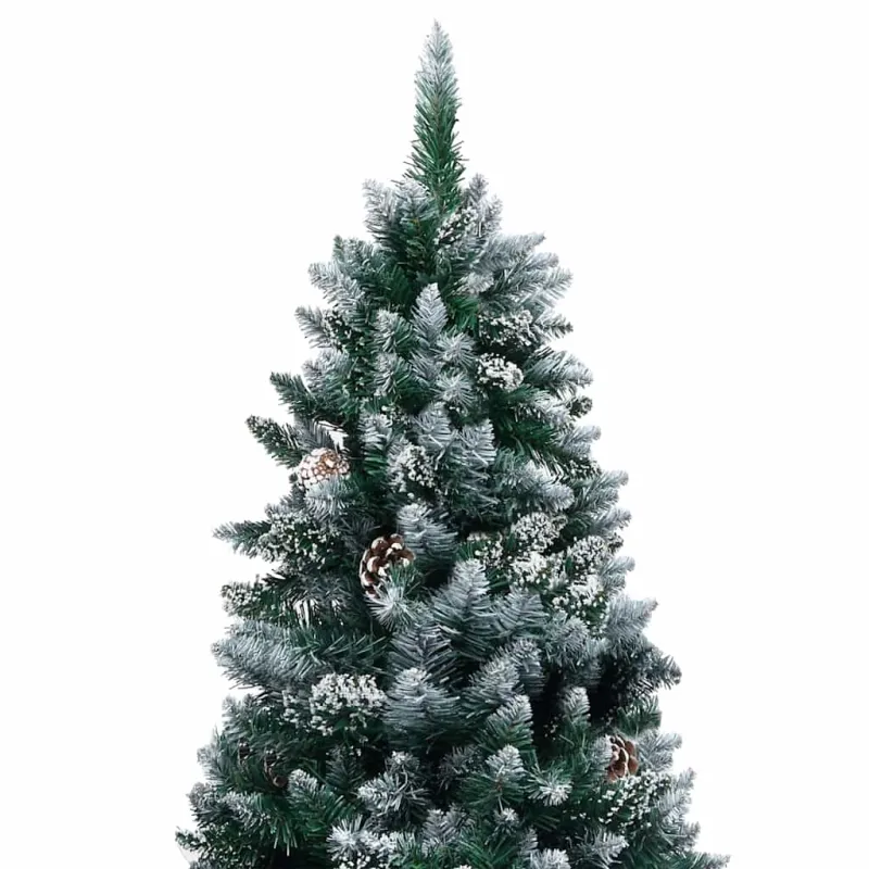 Dirbtinė Kalėdų eglutė Žalia 180 cm PVC ir Plienas ir Plastikas