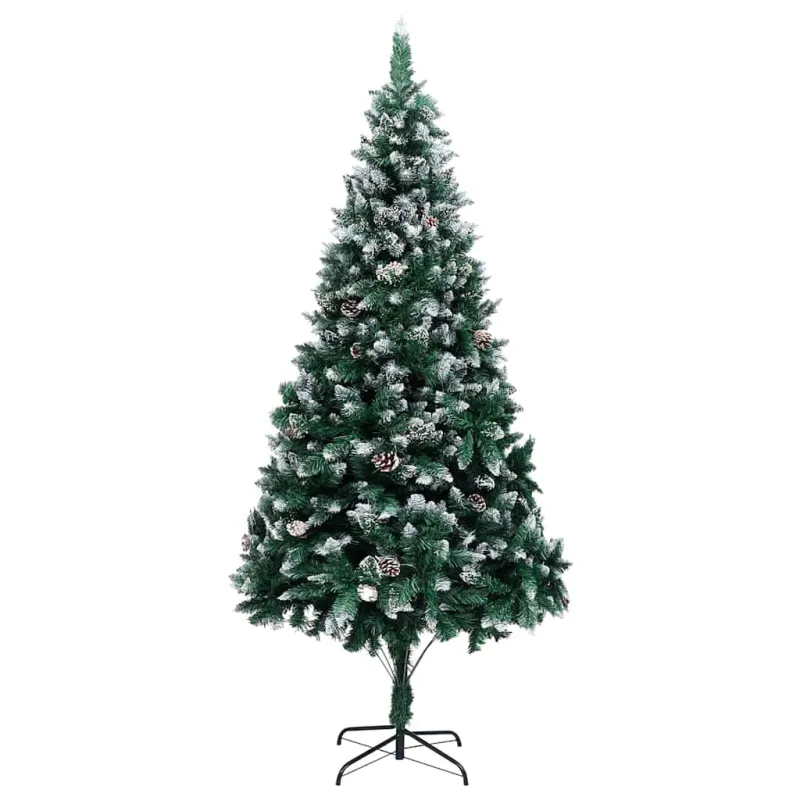 Dirbtinė Kalėdų eglutė Žalia 240 cm PVC ir Plienas ir Plastikas