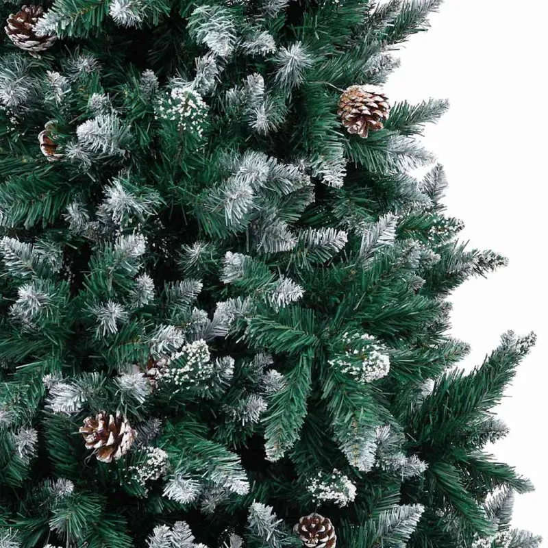Dirbtinė Kalėdų eglutė Žalia 240 cm PVC ir Plienas ir Plastikas
