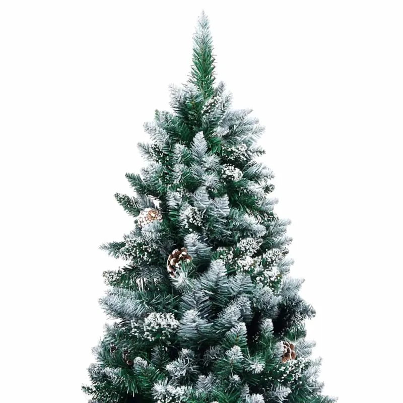 Dirbtinė Kalėdų eglutė Žalia 240 cm PVC ir Plienas ir Plastikas
